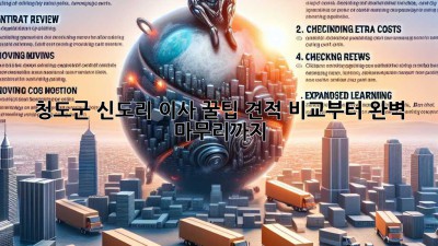 청도군 신도리 이사 꿀팁🍯: 견적 비교부터 완벽 마무리까지!